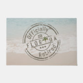 Offiziell erschöpft im tropischen Meer von Florida Fußmatte (Vorderseite)