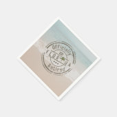 Offiziell erschöpft im tropischen Meer von Florida Serviette (Ecke)