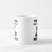 Offiziell erschöpft kaffeetasse (Mittel)