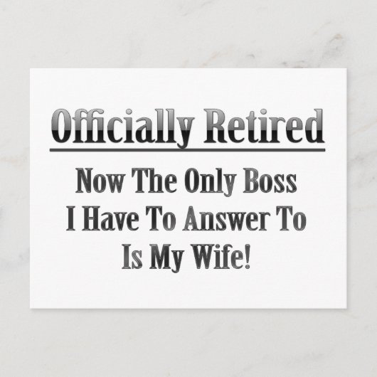 Offiziell erschöpft postkarte (Vorderseite)