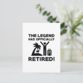 Offiziell erschöpft postkarte (Stehend Vorderseite)