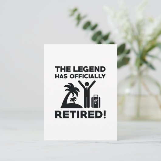 Offiziell erschöpft postkarte (Stehend Vorderseite)