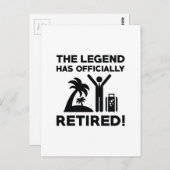 Offiziell erschöpft postkarte (Vorne/Hinten)