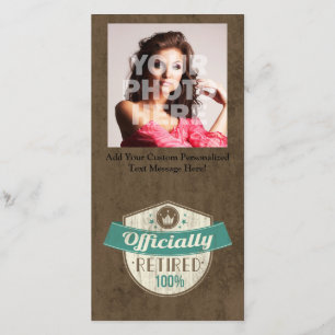 Offiziell erschöpft, zu 100 % Vintager Ruhestand Ankündigung