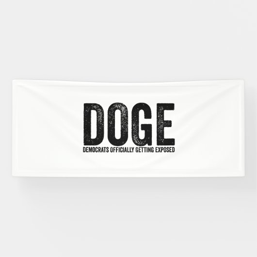 Offiziell exponierte Demokraten Banner (Horizontal)