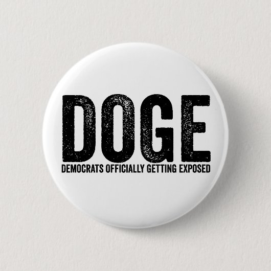 Offiziell exponierte Demokraten Button (Vorderseite)