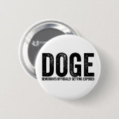 Offiziell exponierte Demokraten Button (Vorne & Hinten)