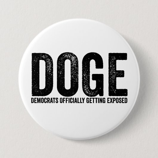 Offiziell exponierte Demokraten Button (Vorderseite)