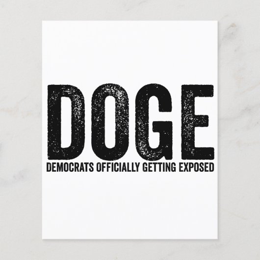 Offiziell exponierte Demokraten Flyer (Vorne)