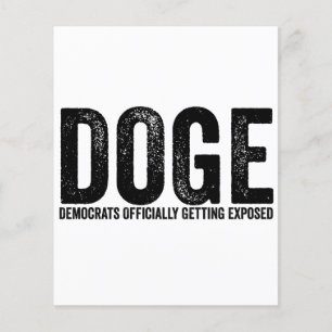 Offiziell exponierte Demokraten Flyer