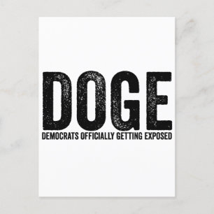 Offiziell exponierte Demokraten Postkarte