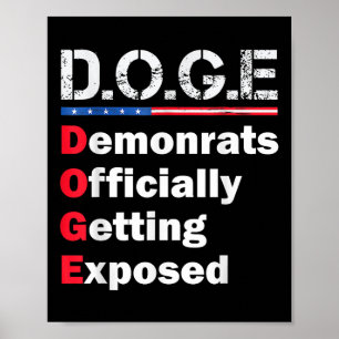 Offiziell exponierter Demokrat, Trump 2025 Poster