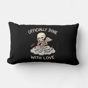 Offiziell Fertig Mit Liebe Skelett Cupid Design Lendenkissen