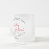 Offiziell für Männer erschöpft Frauen im Ruhestand Mattglastasse (Vorderseite Links)