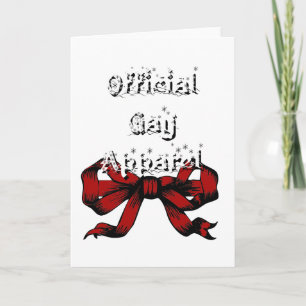 Offiziell Gay Apparel Feiertagskarte