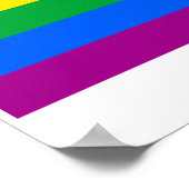 OFFIZIELL GAY PRIDE FLAG POSTER (Ecke)