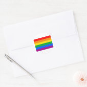 OFFIZIELL GAY PRIDE FLAG RUNDER AUFKLEBER (Umschlag)