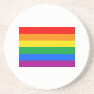 OFFIZIELL GAY PRIDE FLAG SANDSTEIN UNTERSETZER