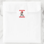 Offiziell geimpft - geimpft runder aufkleber (Tasche)