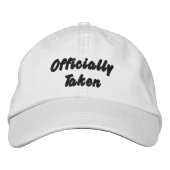 Offiziell genommen, Braut, Junggeselinnen-Abschied Bestickte Baseballkappe (Vorderseite)