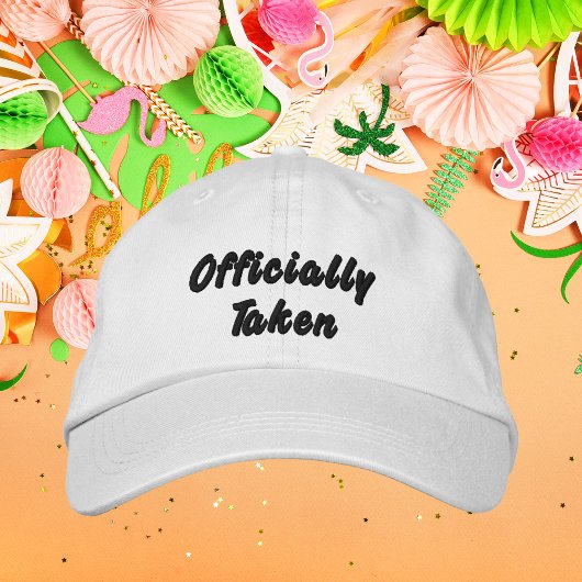 Offiziell genommen, Braut, Junggeselinnen-Abschied Bestickte Baseballkappe