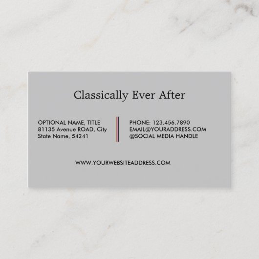 Offiziell grau visitenkarte (Rückseite)