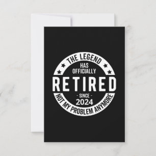 offiziell im Ruhestand 2024 Dankeskarte