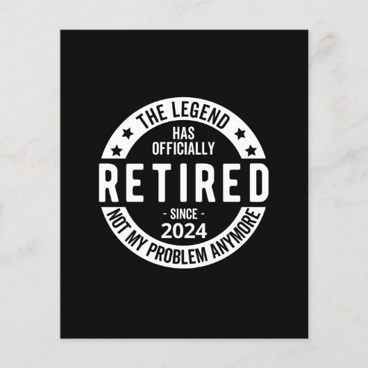 offiziell im Ruhestand 2024 Flyer (Vorne)