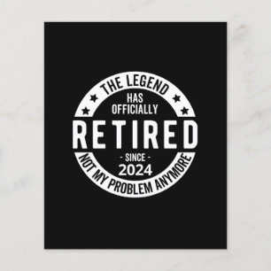 offiziell im Ruhestand 2024 Flyer