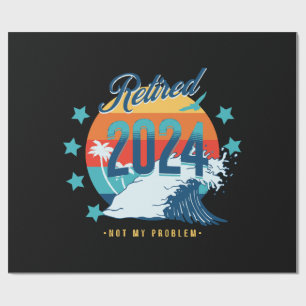 Offiziell im Ruhestand 2024 Geschenkpapier