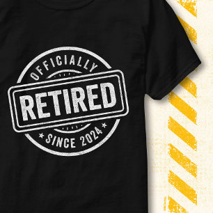 Offiziell im Ruhestand 2024 Zitat Vintage-Ruhestan T-Shirt