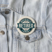 Offiziell im Ruhestand 2026 Button (Beispiel)
