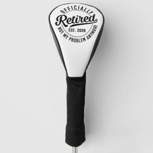 Offiziell im Ruhestand 2026 Lustiger Golf Headcover