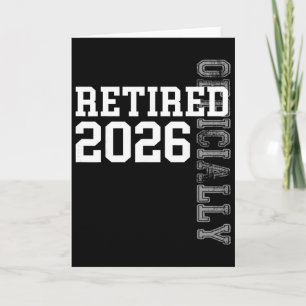 Offiziell im Ruhestand 2026 Ruhestand Frauen Männe Karte