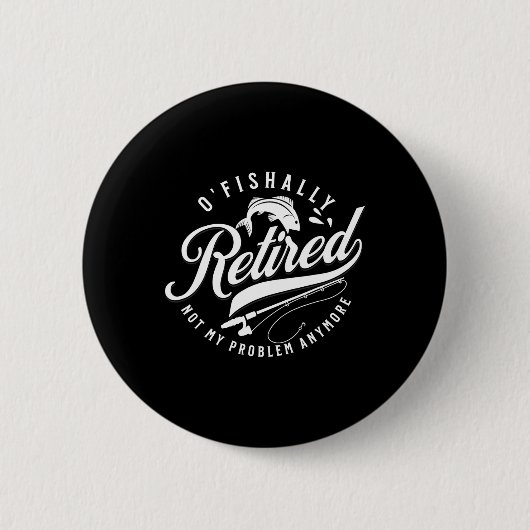 Offiziell im Ruhestand Fischer Rentner Fischer 202 Button (Vorderseite)