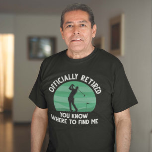 Offiziell im Ruhestand Golf T-Shirt
