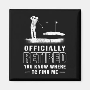 Offiziell-im-Ruhestand-Golf-Vater-Golf-Rentner-Gol Magnet