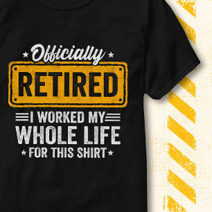 Offiziell im Ruhestand Lustiges Lebens-Ruhestands- T-Shirt