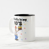 Offiziell in meinem 40s zweifarbige tasse (Vorderseite Links)