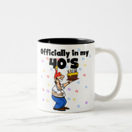 Offiziell in meinem 40s zweifarbige tasse