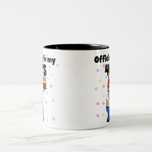 Offiziell in meinem 40s zweifarbige tasse (Mittel)