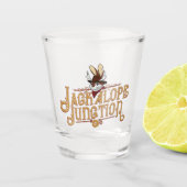 Offiziell Jackalope Junction Shot Glass Schnapsglas (Vorderseite)