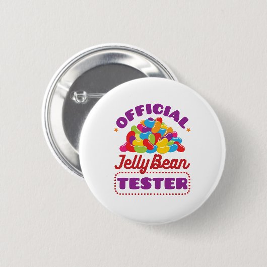 Offiziell Jelly Bean Tester Easter Candy Button (Vorne & Hinten)