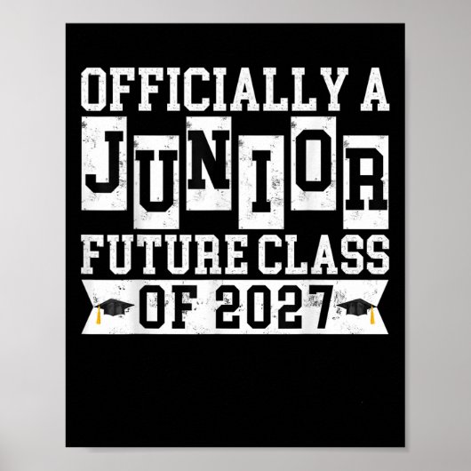 Offiziell Junior Future Cl of 2027 Senior Gradu Poster (Vorne)
