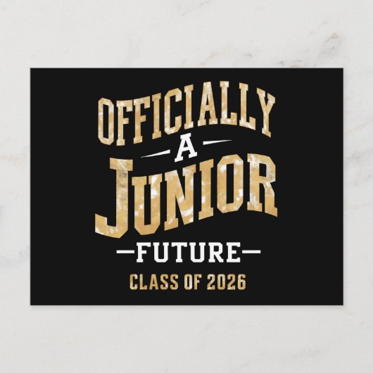 Offiziell Junior Future Class 2026 Postkarte (Vorderseite)
