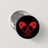 Offiziell kein Hass-Raum-Knopf Button (Vorne & Hinten)