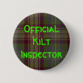 ‚Offiziell Kilt Inspector‘ Button (Vorderseite)