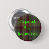 ‚Offiziell Kilt Inspector‘ Button (Vorne & Hinten)