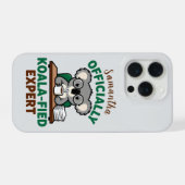 Offiziell Koala-fizierter Experte Lustiger Kaffee- iPhone Hülle (Rückseite (Horizontal))
