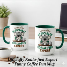 Offiziell Koala-fizierter Experte Lustiger Kaffeew